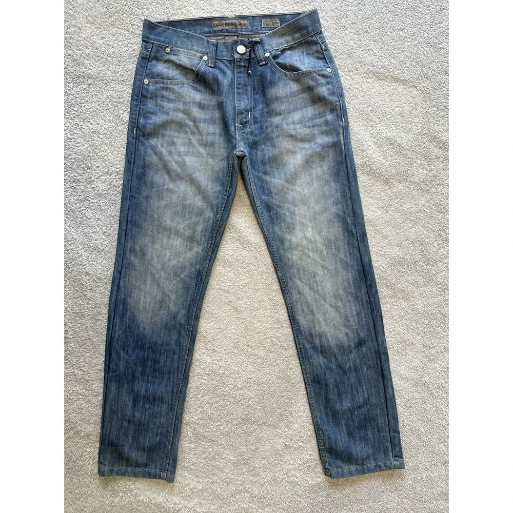 NWT PD&C PAPER DENIM CLOTH FADED BLUE 28X30 SLUB DENIM‎ SLIM STRAIGHT JEANS MENS